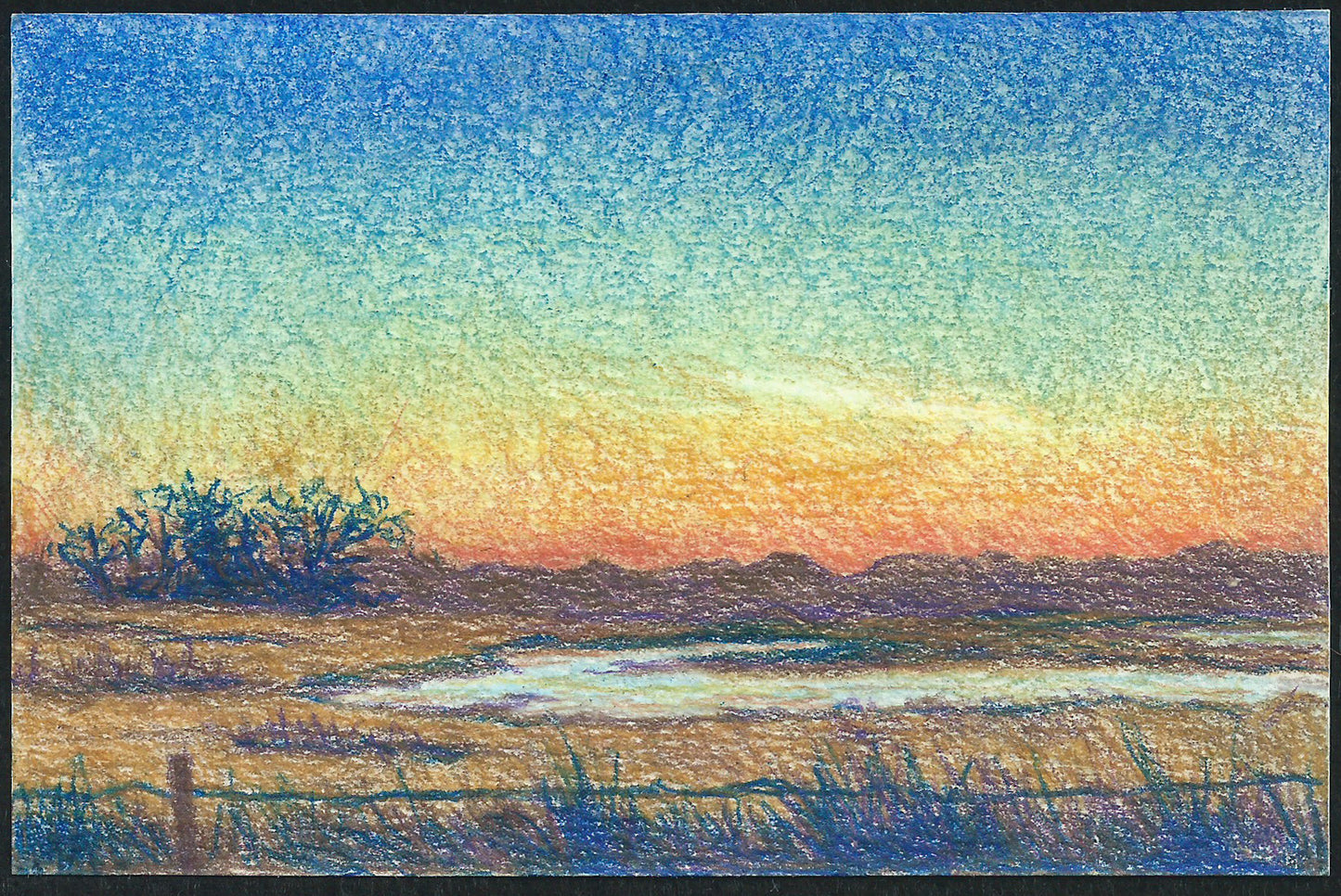 Dawn at Lord Ranch (Original sketch)